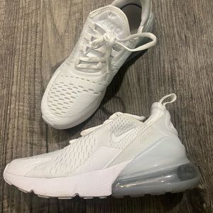 Nike Air Max 270 All White, Women’s 6-6.5